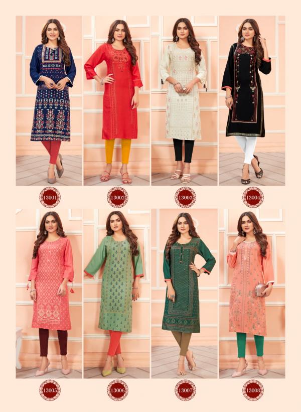 Hinaya Tiara 6 Fancy Rayon Designer Kurti